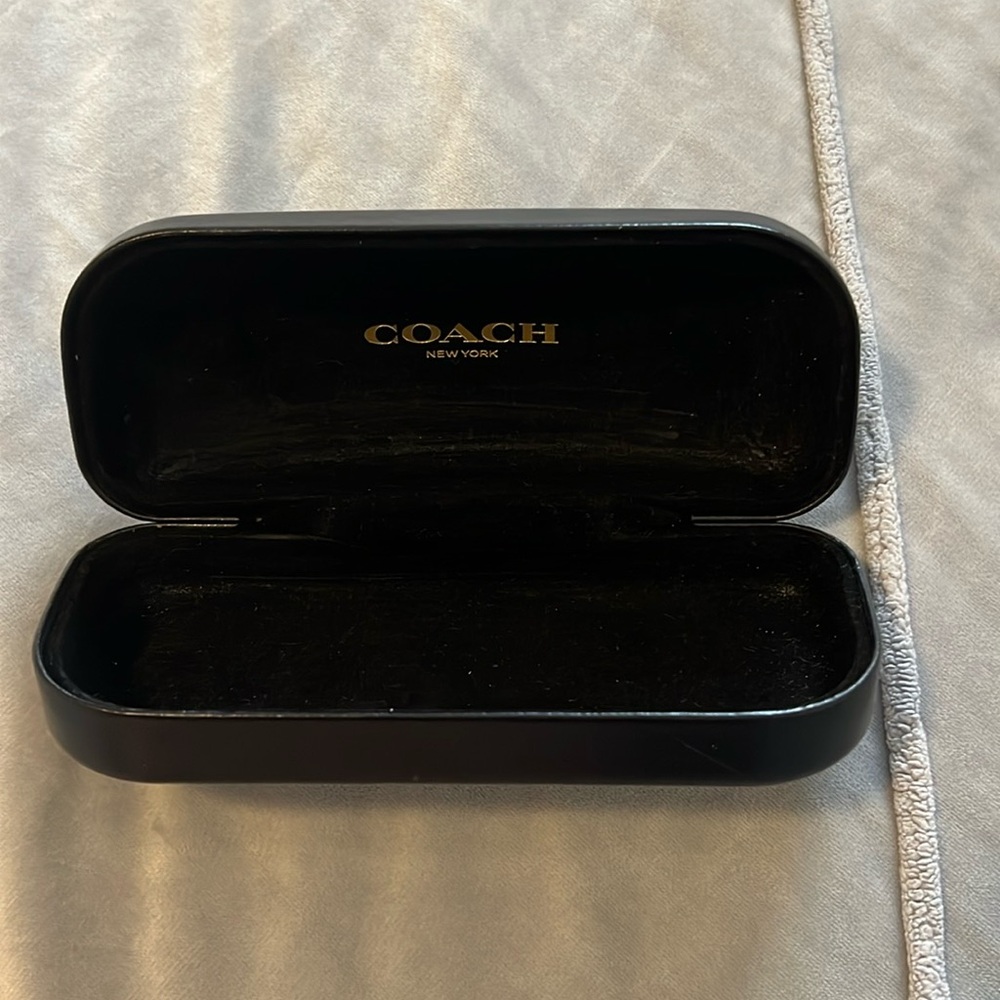 Coach eyeglass case color black